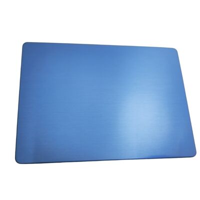 SS201 Kaltgewalztes Blau PVD Hairline Nr. 4 Edelstahlblech 1220×2440mm 4x8ft Dekoratives Inox-Blech