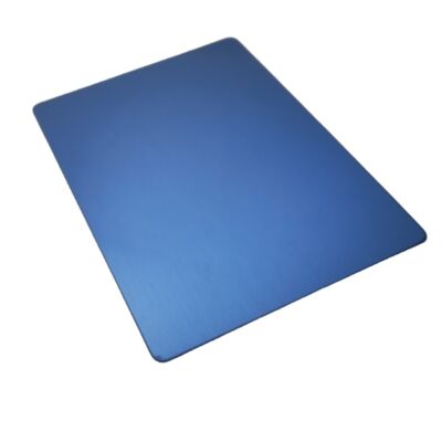 SS201 Kaltgewalztes Blau PVD Hairline Nr. 4 Edelstahlblech 1220×2440mm 4x8ft Dekoratives Inox-Blech