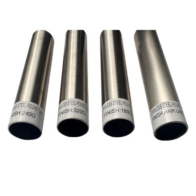 WINSCO Metall Edelstahl Rundrohr mit matter Oberfläche 320G 240G für dekorative Edelstahlrohre