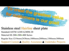 TP 201 304 316 430 dekoratives Oberflächenedelstahlblech AFP Haarstrichno.4