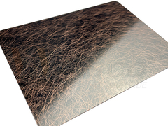 Dunkle Verkupferung des SS-Erschütterungs-Spiegels, die antikes Blatt schwärzt