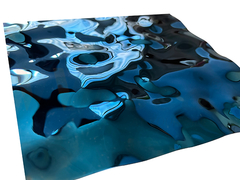 SS Blue Mirror 8k Water Ripple Sheet