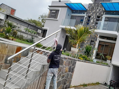 Innendekoration 201 Treppe des Edelstahl-304 316, die Inox-Treppe mit der Eisenbahn befördert