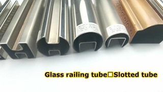 Edelstahl-Rillenrohr | Kundenspezifisch geformtes Schlitzrohr für Treppenhandlauf, Glasgeländer