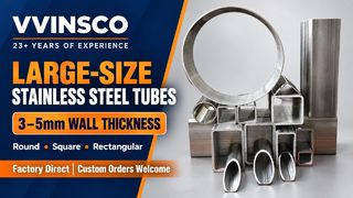 VVINSCO große dickwandige Edelstahlrohre 3–5 mm