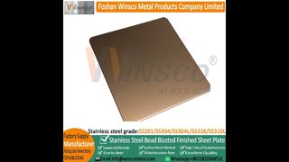 Winsco gebürstete rote Bronzebeschichtung, Schwärzung, antikes Edelstahlblech#Metal #viralshort#fypage