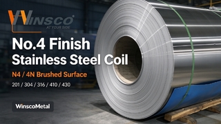 Winsco Metall-Edelstahlspule Nr. 4 Finish | N4 4N gebürstete Spule 201 304 316 410 430