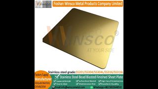 Winsco Goldperlengestrahlter Titan SS Perlengestrahlter Edelstahl